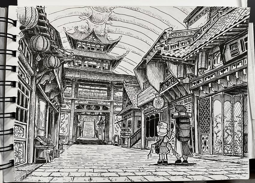 东方Project、芙兰朵露·斯卡蕾特、红美铃 2名女孩 建筑 背包 包 贝雷帽