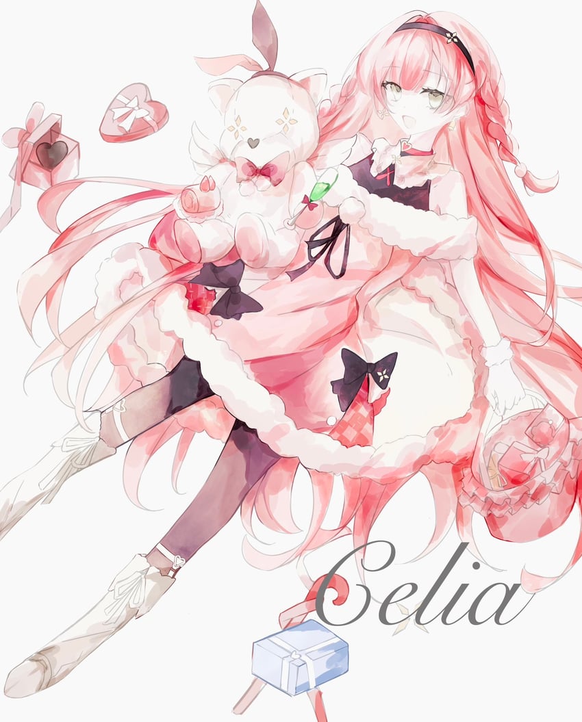 韵律源点 Arcaea、光 (Arcaea)、kou (winter) (arcaea) 1名女孩 作者名 露肩 篮子 铃铛