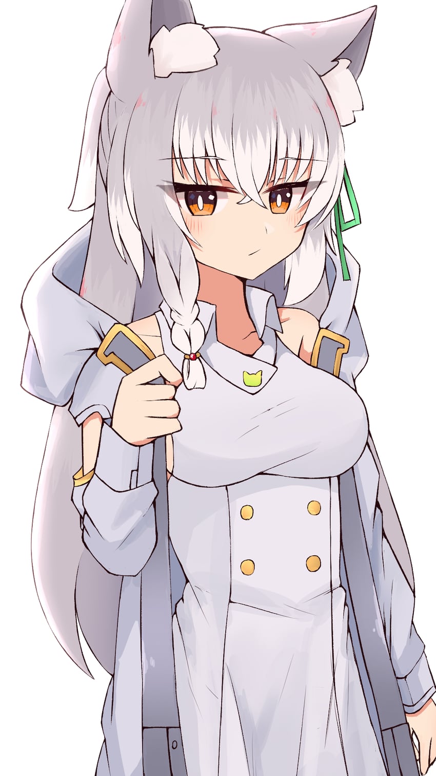原创 1名女孩 兽耳毛 兽耳 脸红 乳房