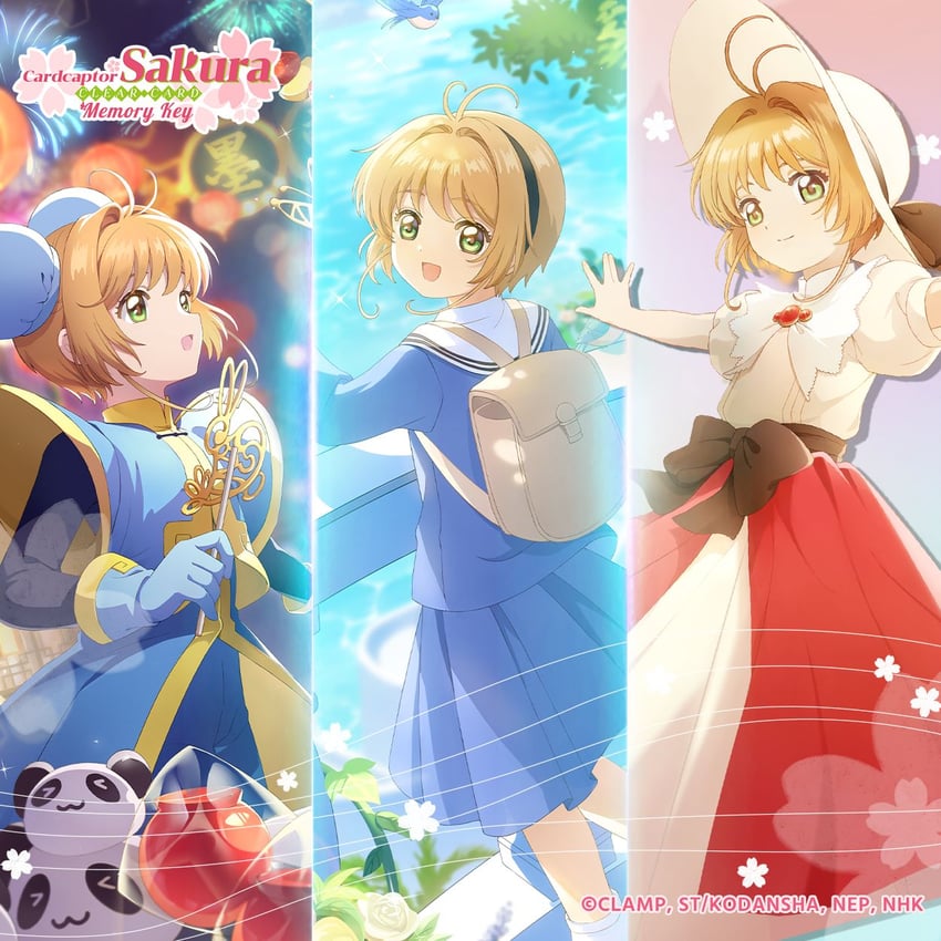 魔卡少女樱、魔卡少女樱：回忆钥匙、木之本樱 1名女孩 :D 呆毛 背包 包
