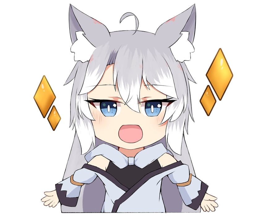 原创 1名女孩 :D 呆毛 兽耳毛 兽耳