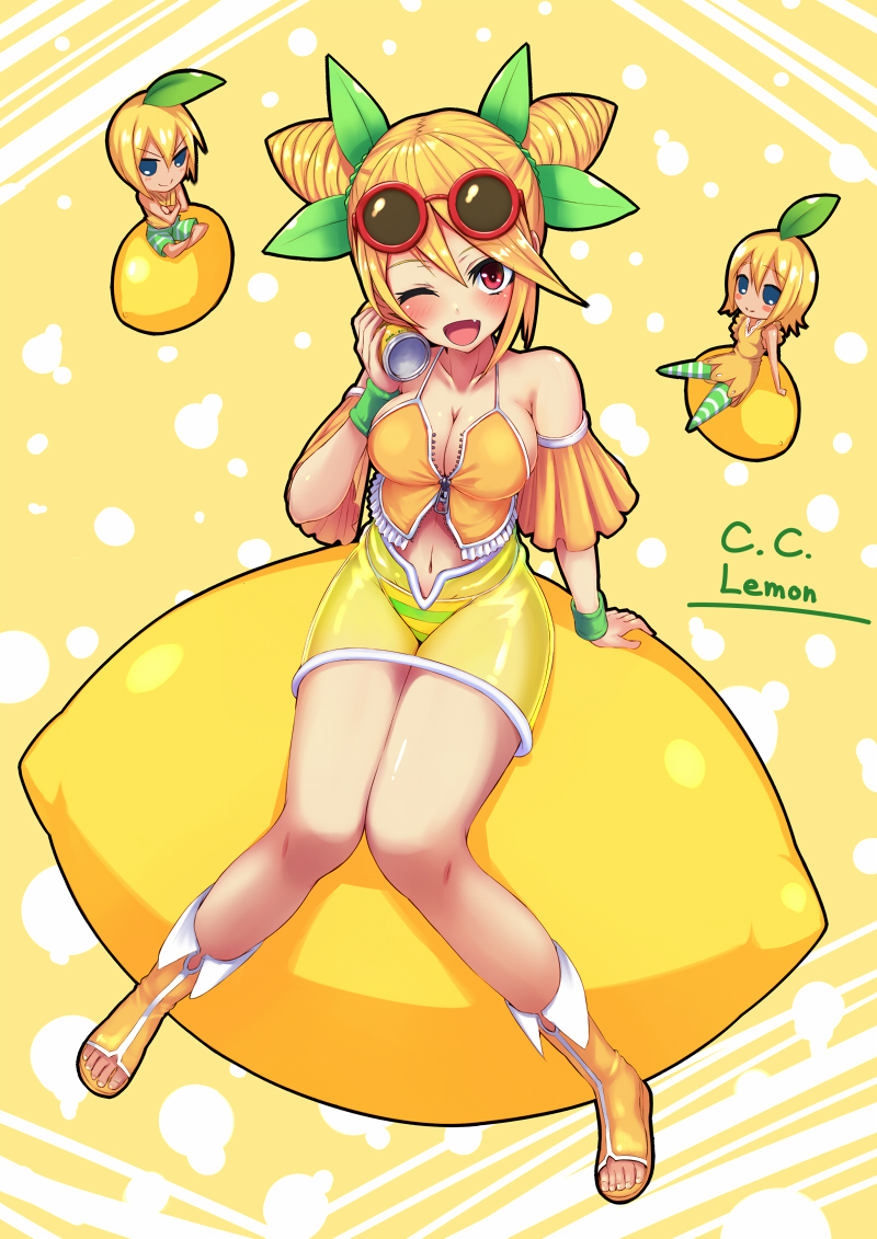 C.C. Lemon、C.C. Lemon 1名男孩 2名女孩 :D 露肩 金发