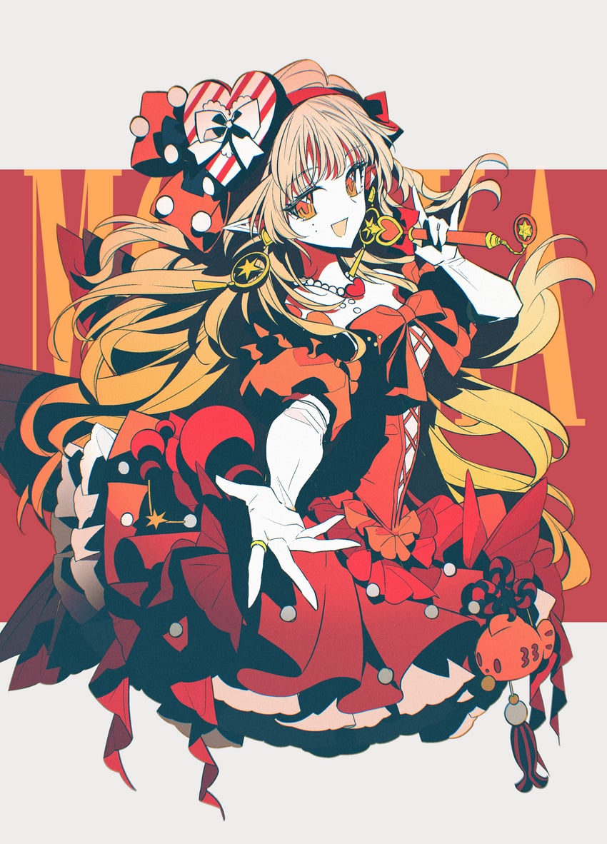 明日方舟、榛果 (明日方舟) 1名女孩 :D 蝴蝶结 牛仔镜头 腿部截断