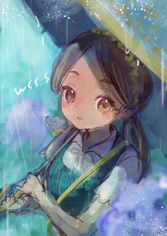 舰队Collection、吞武里 (舰队Collection)、thonburi (rainy season) (kancolle) 1名女孩 作者名 金发 棕眼睛 棕发