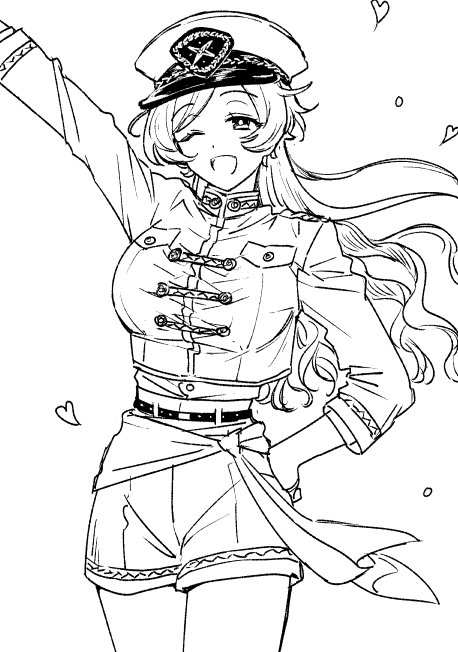 偶像梦幻祭、深海奏汰 1名女孩 :D 举手 乳房 纽扣
