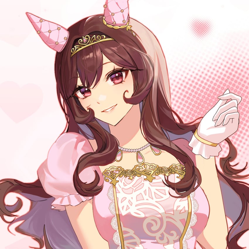 赛马娘、贵妇人 (La Dama Perfetta) (赛马娘)、贵妇人(赛马娘) 1名女孩 兽耳 乳房 棕发 棕尾巴