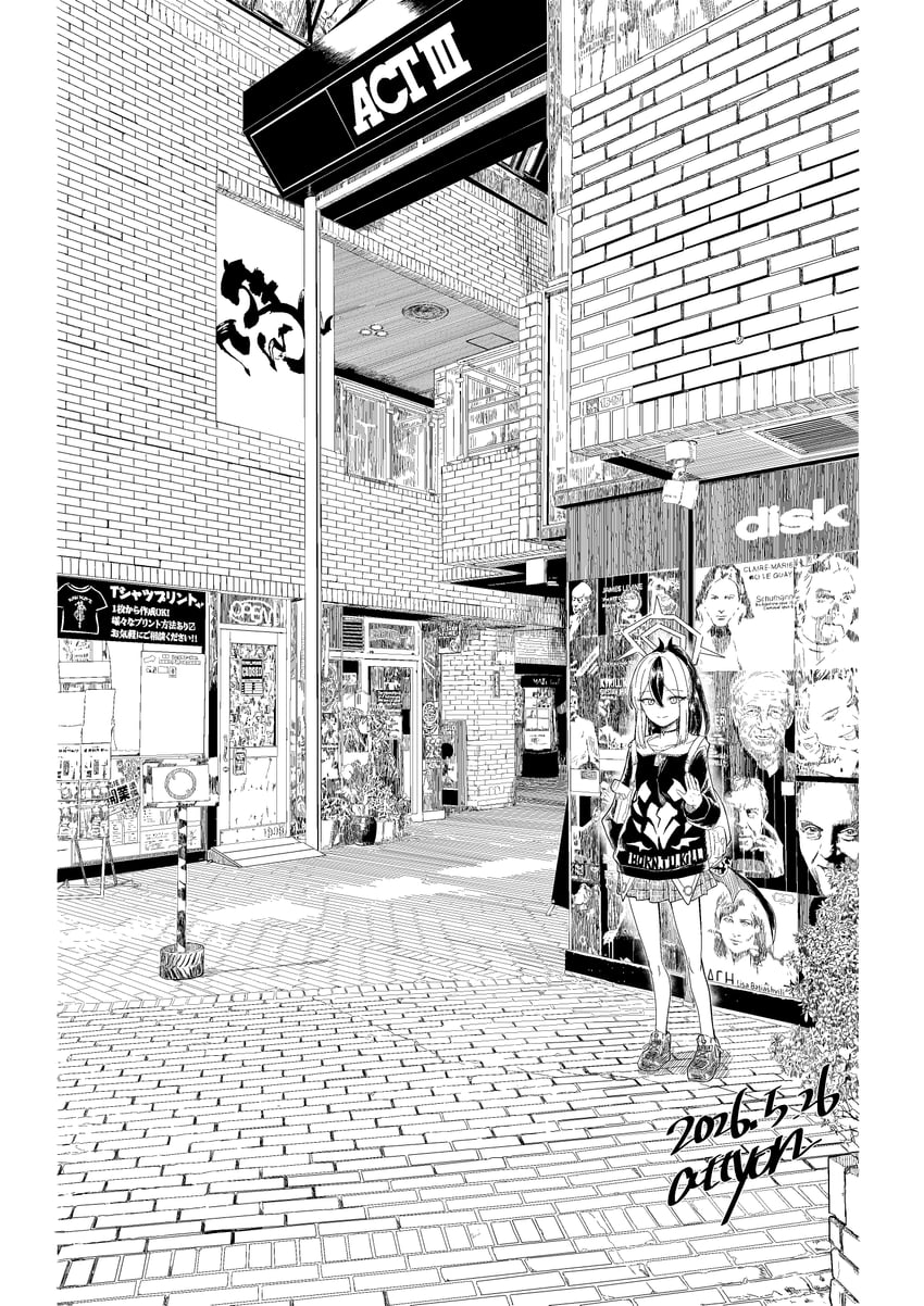 蔚蓝档案、鬼方佳代子 (碧蓝档案) 1名女孩 广告 (物体) 作者名 背包 包