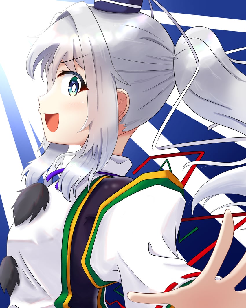 东方Project、物部布都 1名女孩 :D 黑帽子 脸红 亮瞳