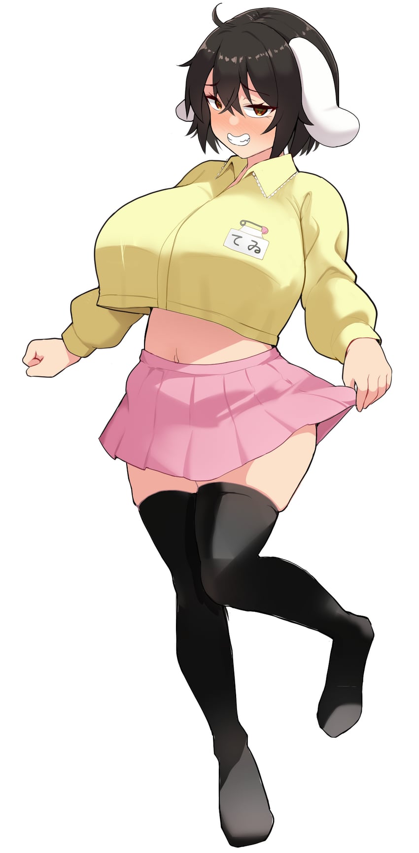 东方Project、因幡帝 1名女孩 呆毛 替换服装 兽耳 黑发