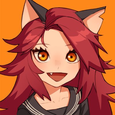 原创 1名女孩 兽耳 black ears 黑色水手服 黑衬衫