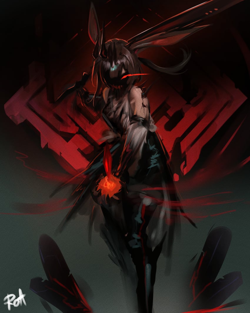明日方舟、阿米娅 (明日方舟)、阿米娅 (魔王) (明日方舟) 1名女孩 棕发 寂光永恒 皇冠 黑暗