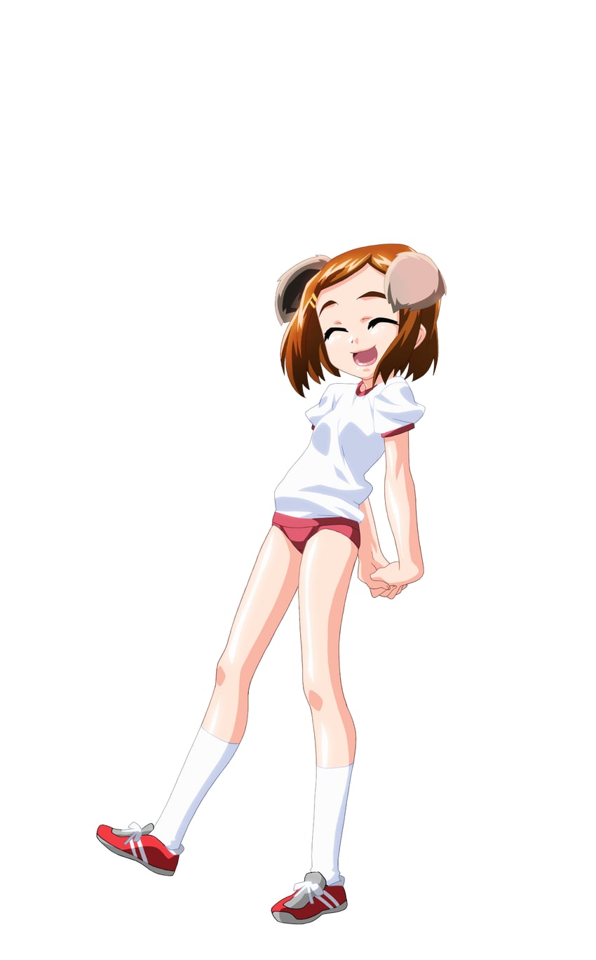 魔法玉、樱木千纱 1名女孩 :D 微笑 兽耳 双手背在身后