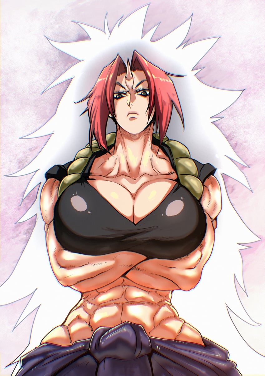 黄泉使者 1名女孩 腹肌 手托胸 乳房 乳沟