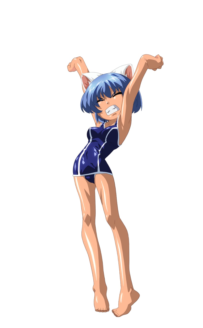 魔法玉、芽衣 (魔法少女☆太郎) 1名女孩 兽耳 赛璐珞上色 腋下 举起双手