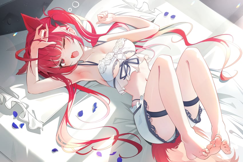 原创 1名女孩 惊讶 惊讶脸 呆毛 兽耳