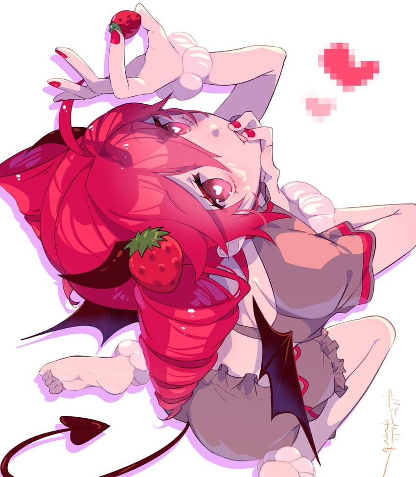 UTAU、重音Teto 1名女孩 呆毛 替换服装 脚链 举手