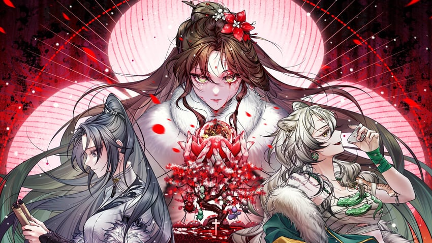 无期迷途、局长 (无期迷途)、女局长 (无期迷途) 3人女子 血 眼流血 喝 脸部印记