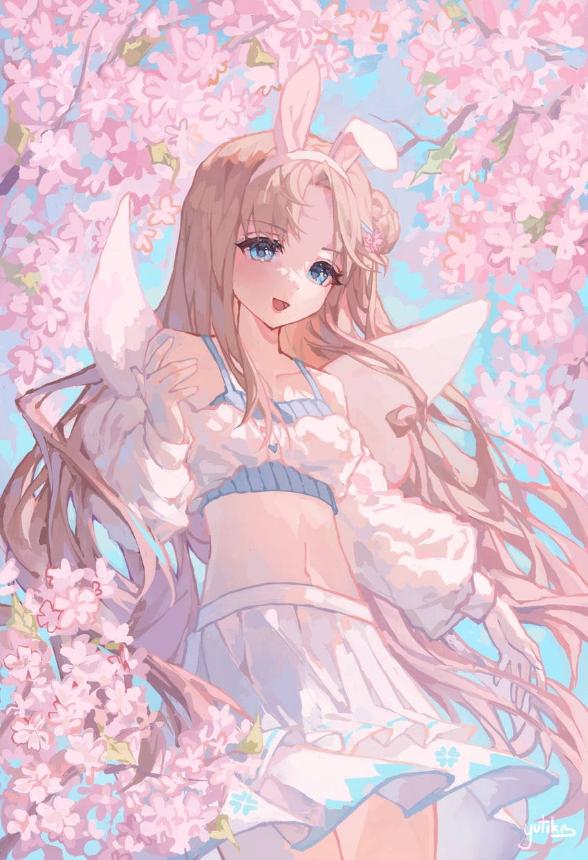 个人势虚拟主播、meesh (vtuber) 1名女孩 兽耳发箍 兽耳 露肩 金发