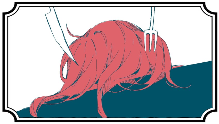 东方Project 边框 叉子 fork in hair 暗示食人 暗示死亡