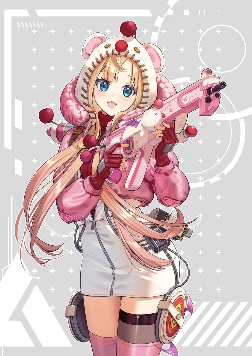 Apex 英雄、个人势虚拟主播、meesh (vtuber) 1名女孩 动物帽子 金发 蓝眼 角色扮演