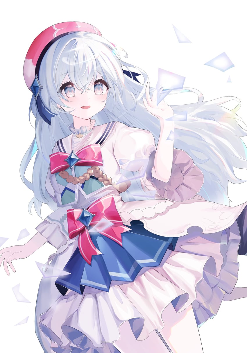 韵律源点 Arcaea、光 (Arcaea) 1名女孩 贝雷帽 蝴蝶结 漫画 牛仔镜头