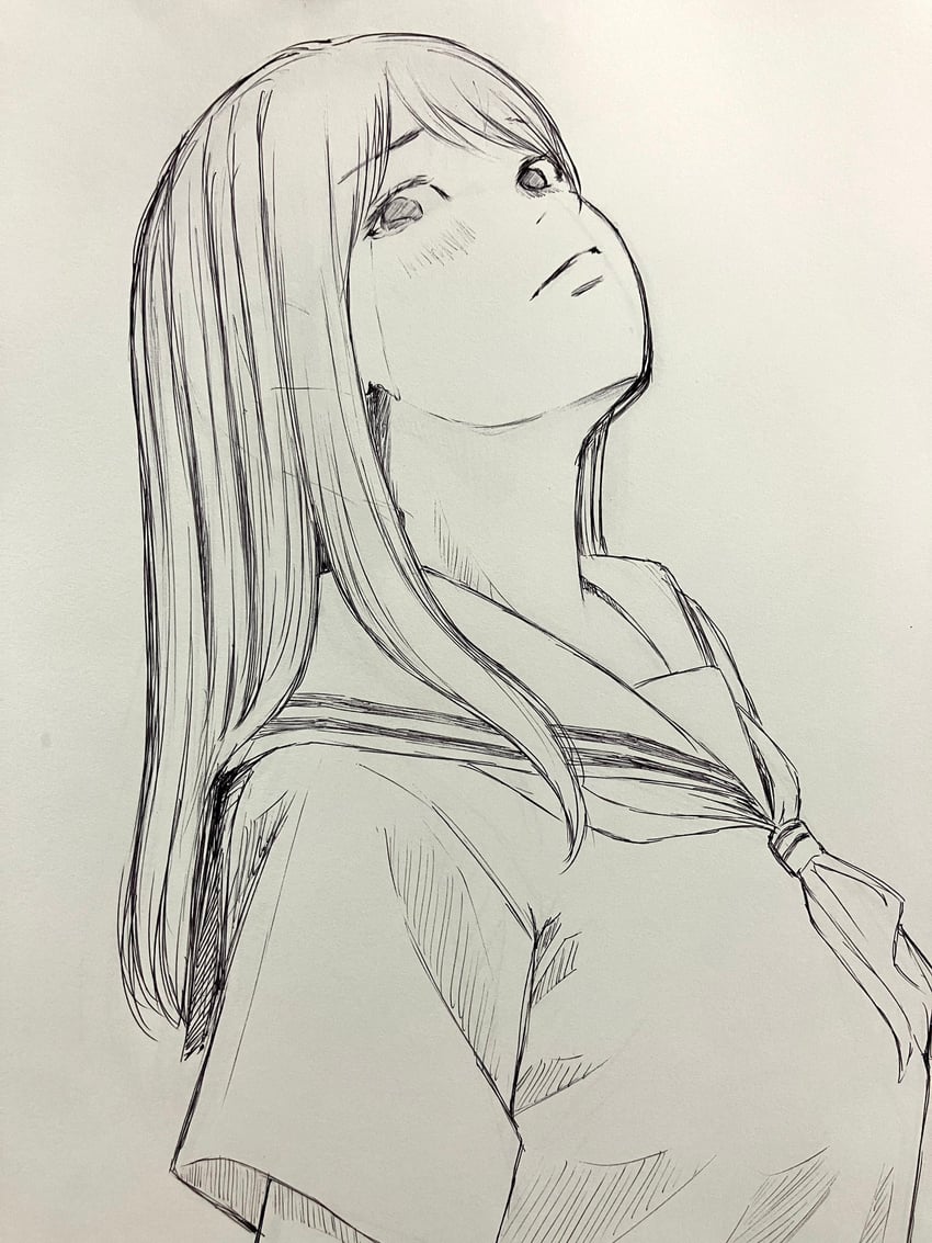原创 1名女孩 手臂放在侧边 闭嘴 哭泣 睁眼哭泣