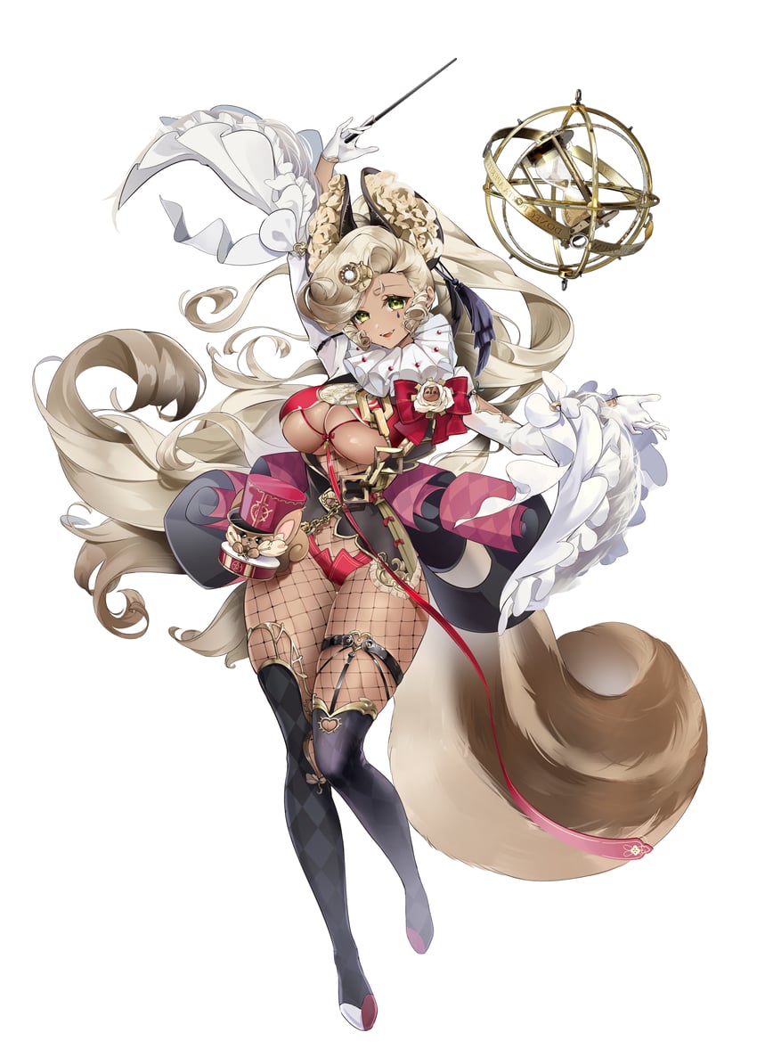 二次元插画 1名女孩 举手 黑色过膝袜 乳房 脸部印记