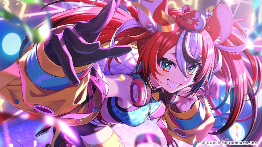 Hololive、Hololive Dreams、Hololive英语 1名女孩 :D 兽耳 腰带 黑色手套