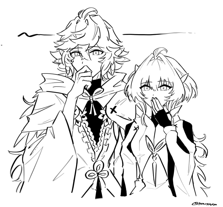 Fate/Grand Order、Fate系列、梅林 (Fate) 1名男孩 1名女孩 呆毛 乳房 斗篷