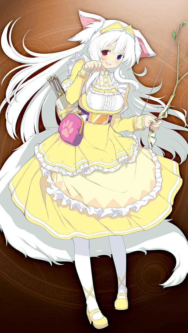 格林笔记、whitey (grimms notes) 1名女孩 兽耳 围裙 箭 包