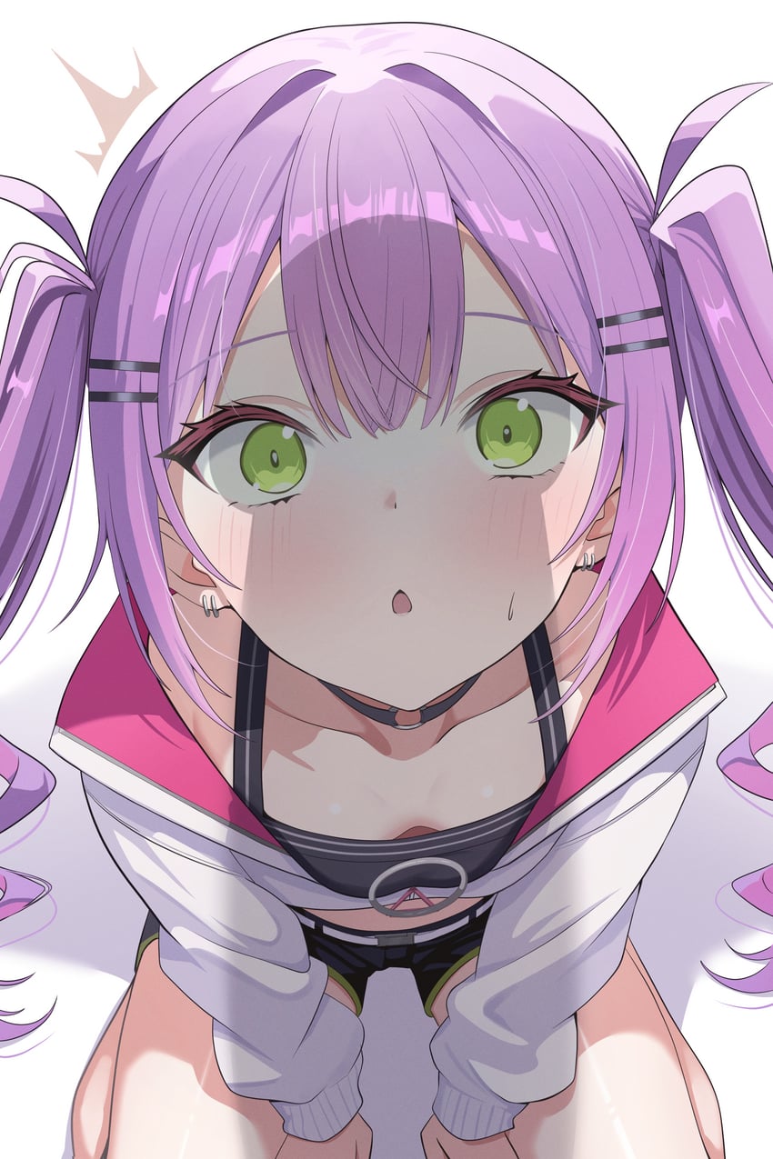 Hololive、常暗永远、常暗永远 (第一套服装) 1名男孩 1名女孩 腰带 黑色项圈 黑色短裤