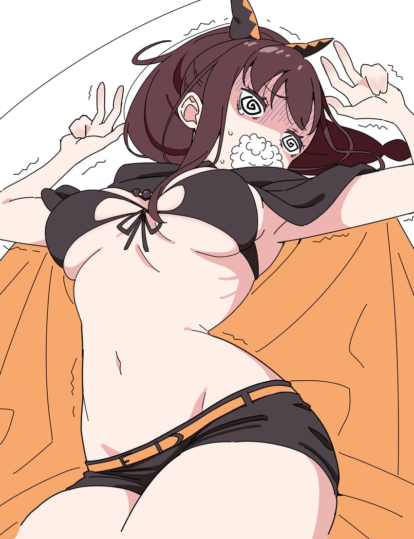 Re:从零开始的异世界生活、夏拉 (从零开始的异世界生活) 1名女孩 @_@ 腰带 比基尼 黑色比基尼