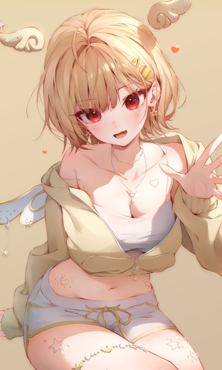 原创 1名女孩 呆毛 天使 乳房 乳沟