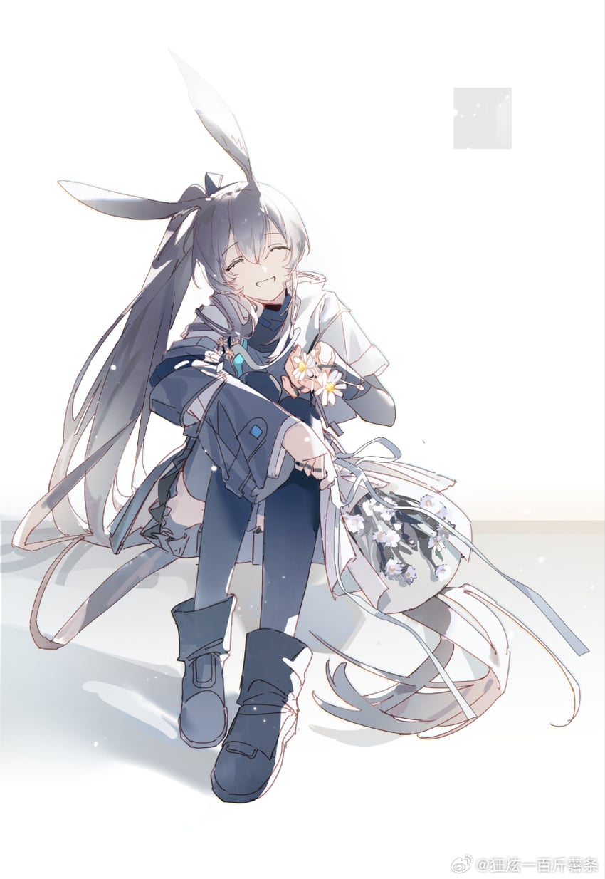 音律联觉、明日方舟、amiya (ambience synesthesia 2026) (arknights) 1名女孩 兽耳 黑色靴子 黑色裙子 靴子