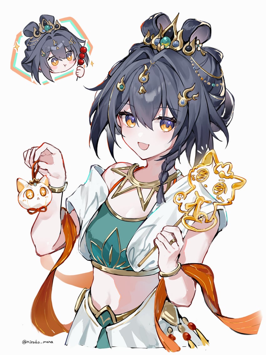 崩坏：星穹铁道、崩坏系列、yunli (emberblaze) (honkai: star rail) 1名女孩 :D 替换服装 不同发型 作者名