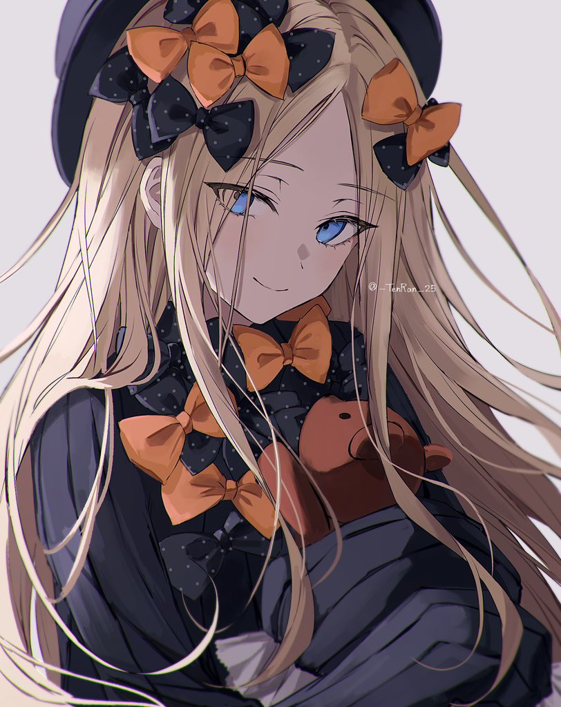 Fate/Grand Order、Fate系列、阿比盖尔·威廉姆斯 1名女孩 黑色蝴蝶结 黑帽子 金发 蓝眼