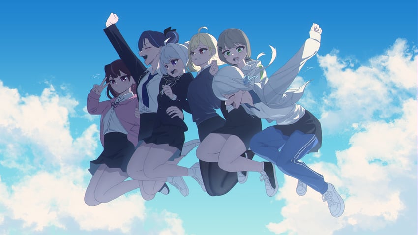 beyond the dimensions isegye idol、异世界偶像、WAKTAverse 6个以上女孩 :D 微笑 呆毛 举手