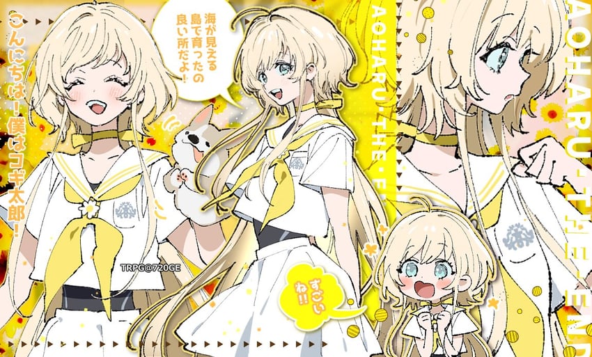 克苏鲁的召唤、原创 1名女孩 作者名 金发 蓝眼 蝴蝶结