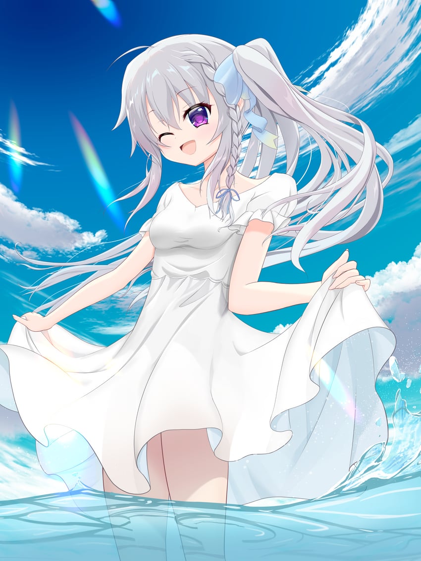 9-nine-、新美空 1名女孩 :D 微笑 呆毛 替换服装