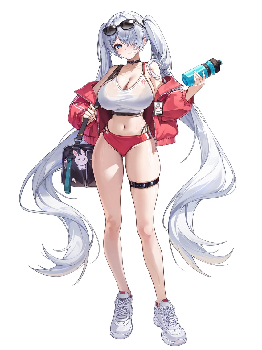 胜利女神：妮姬、灰姑娘 (妮姬) 1名女孩 包 裸腿 露肩 腰带