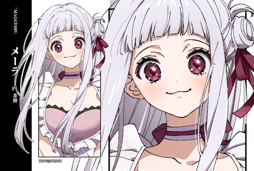 原创 1名女孩 猫脸笑 赛璐珞上色 作者名 乳房