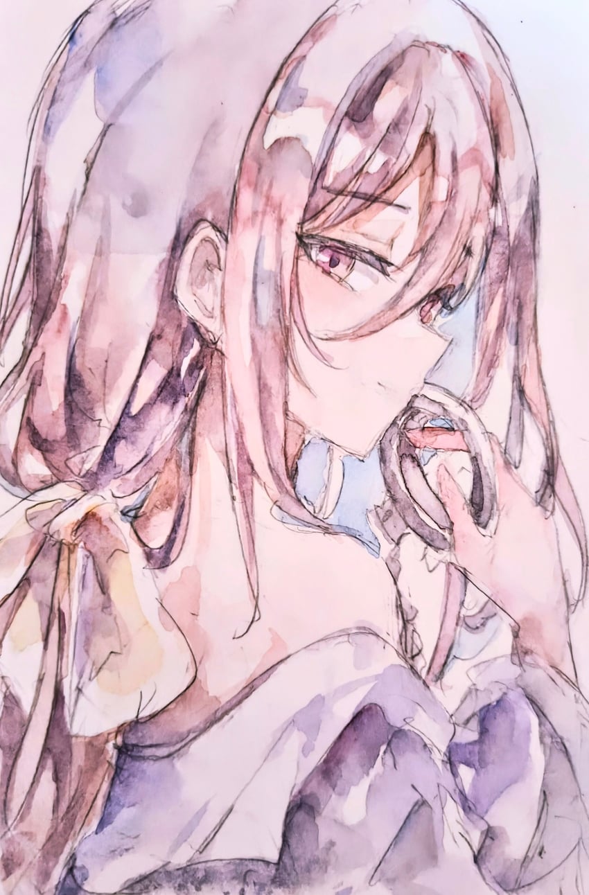 东方Project、东方Project (PC-98)、琴姬 (东方) 1名女孩 露肩 蝴蝶结 袖口 发带蝴蝶结