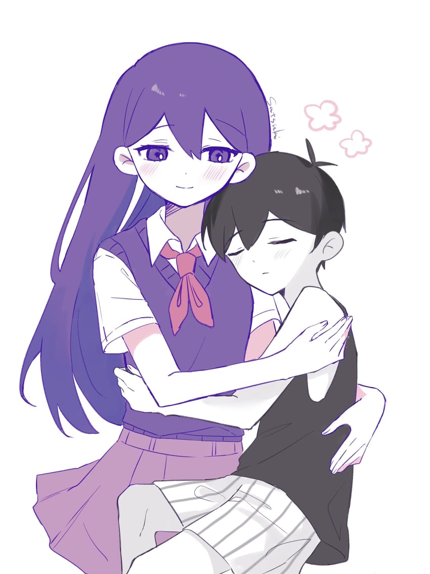 OMORI、Mari (Omori)、Mari (Omori) 1名男孩 1名女孩 呆毛 作者名 裸臂