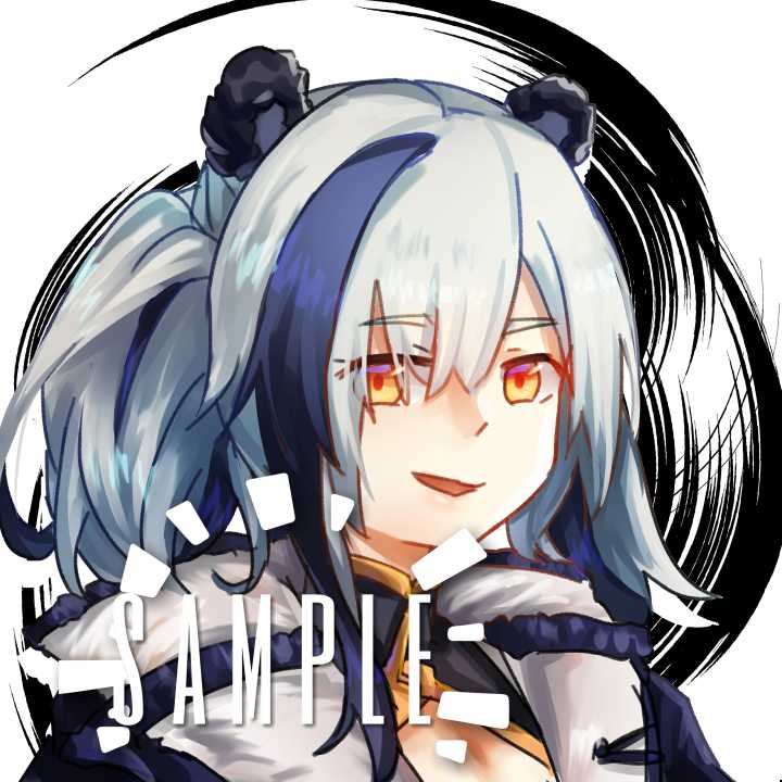 明日方舟、食铁兽 (明日方舟) 1名女孩 兽耳 蓝发 乳房 旗袍
