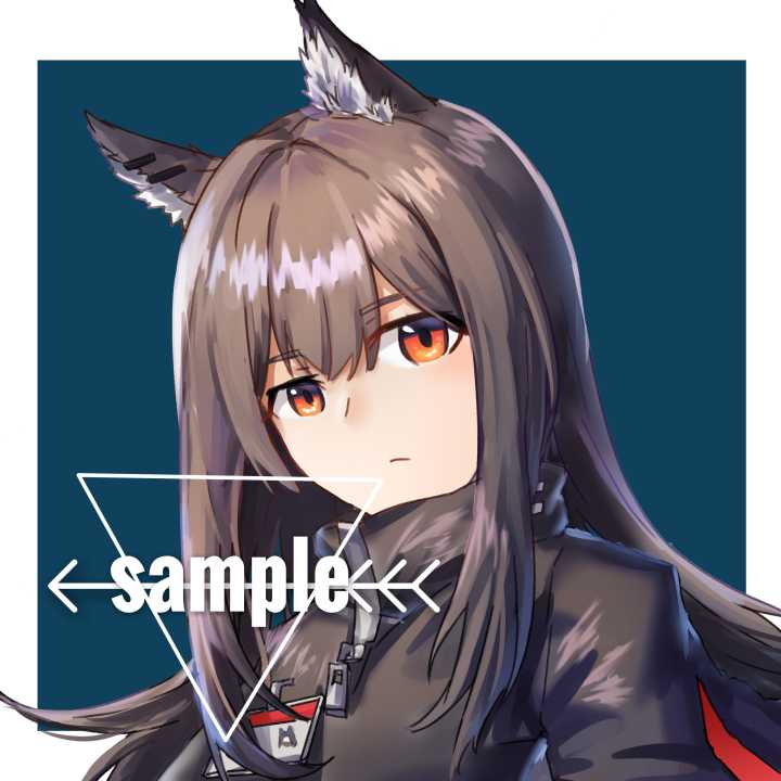 明日方舟、德克萨斯 (明日方舟) 1名女孩 兽耳毛 兽耳 黑发 黑色夹克