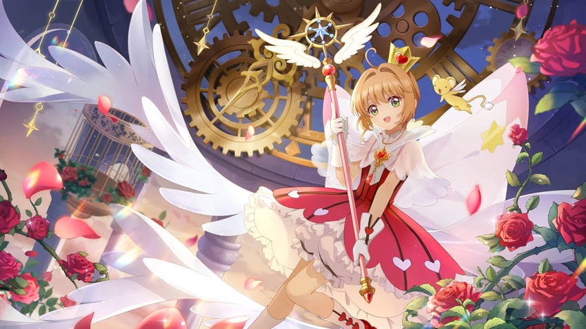 魔卡少女樱、魔卡少女樱：回忆钥匙、魔卡少女樱 透明牌篇 1名女孩 呆毛 棕发 小披肩 发条