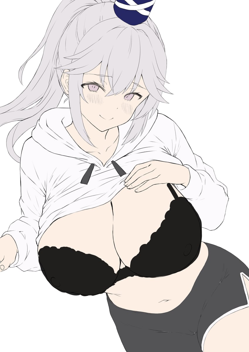 东方Project、物部布都 1名女孩 改装服装 替换服装 黑色短裤 蓝帽子