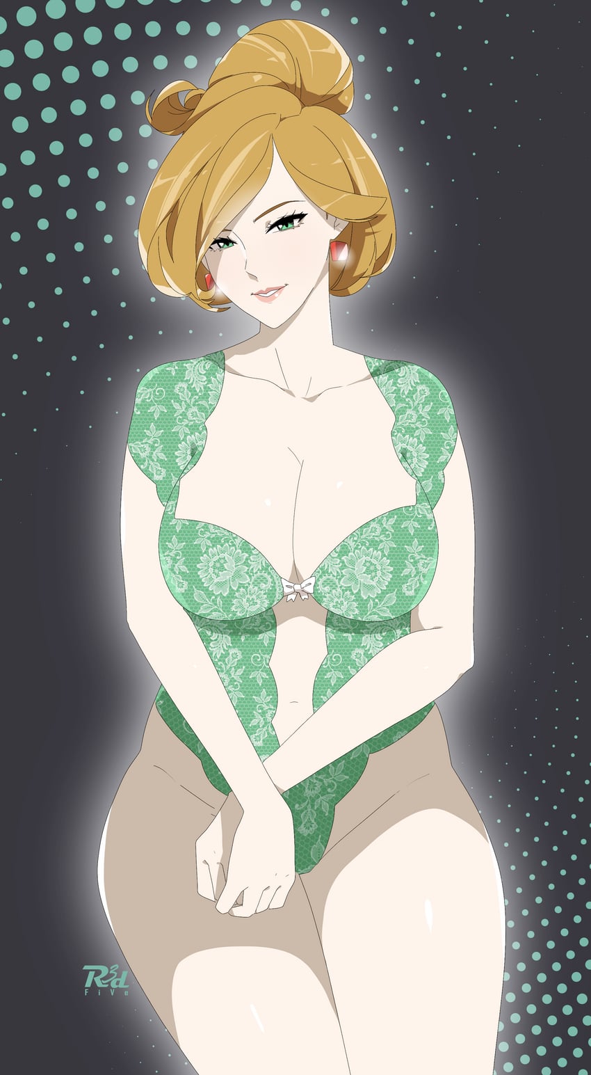 宝可梦、宝可梦 黑/白、红豆杉博士 1名女孩 替换服装 作者标志 作者名 乳房
