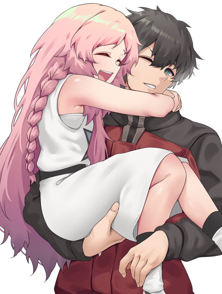 少女前线、少女前线2：追放、海伦娜 (少女前线2) 1名男孩 1名女孩 :D 微笑 露肩
