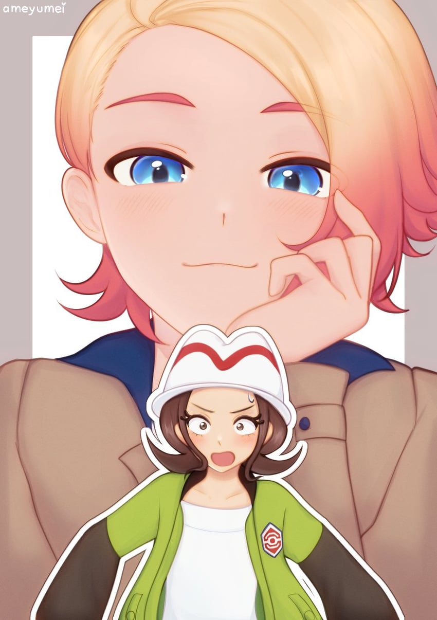 宝可梦、宝可梦传说：Z-A、托姆 (宝可梦)/Meloetta 1名男孩 1名女孩 金发 蓝眼 棕发